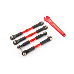 BIELLETTES DE CARROSSAGE ALU ROUGES AV/39MM ARR/49MM A PAS INVERSE