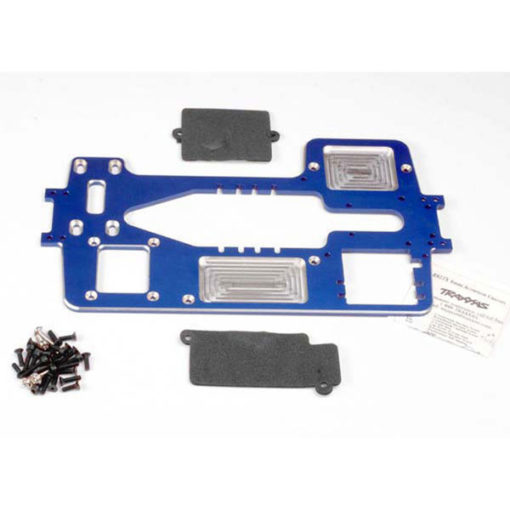 CHASSIS ALU 4MM 7075-T6 ALLEGE ANODISE BLEU (4922X)