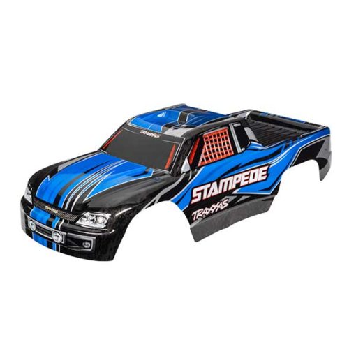 CARROSSERIE STAMPEDE PEINTE ET DECOREE BLEUE (3651X)